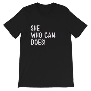 She Who Can - Short-Sleeve Unisex T-Shirt