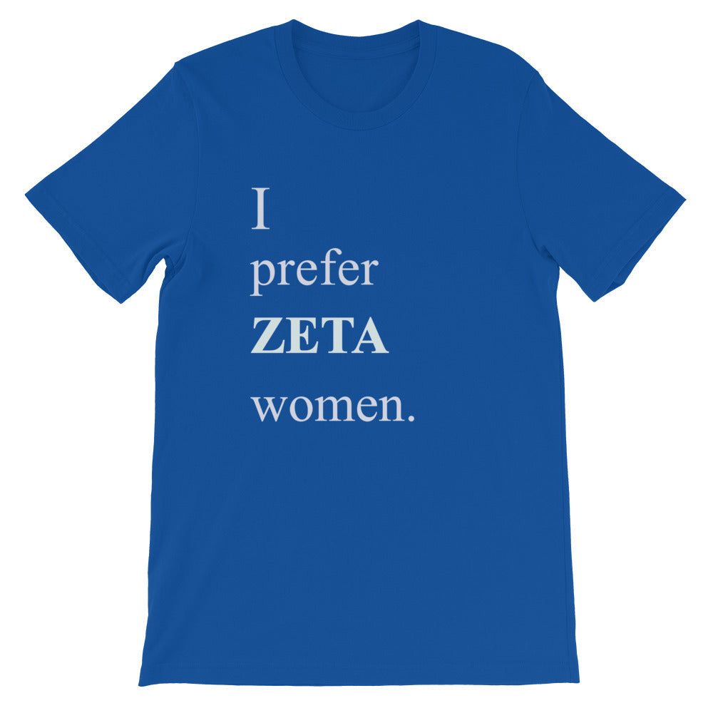 Prefer Zeta women - Short-Sleeve Unisex T-Shirt